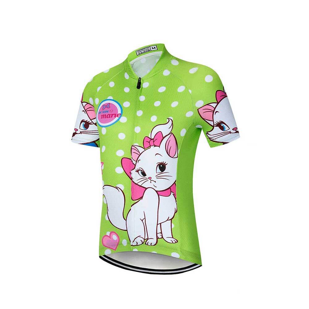 Kids Cycling Jersey Short Sleeve Girls Boys Bike Jersey Cycling Clothes Shirt