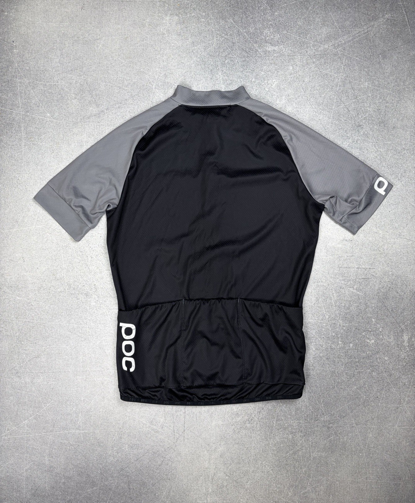 POC Essential XC Full Zip Tee Cycling Jersey Large Men’s Steel Gray