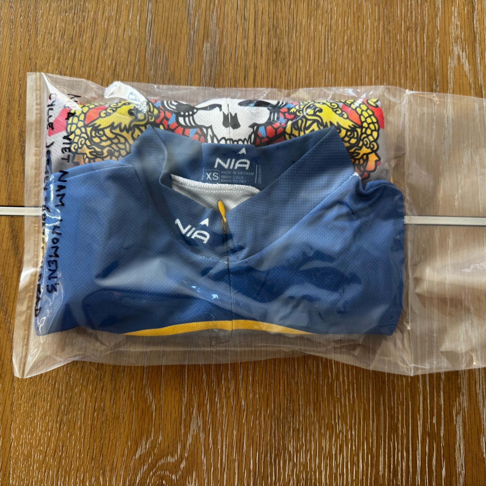 NIA Cycling Jersey Women’s Small Vietnam Hanoi Hue Hoi An Tour 3/4+ Zip AOP