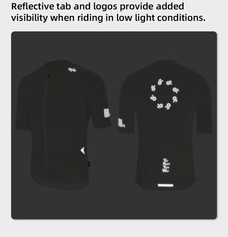 YKYW Men 2026 Summer Collarless Cycling Jersey Cool Touch Breathable Bike Shirt