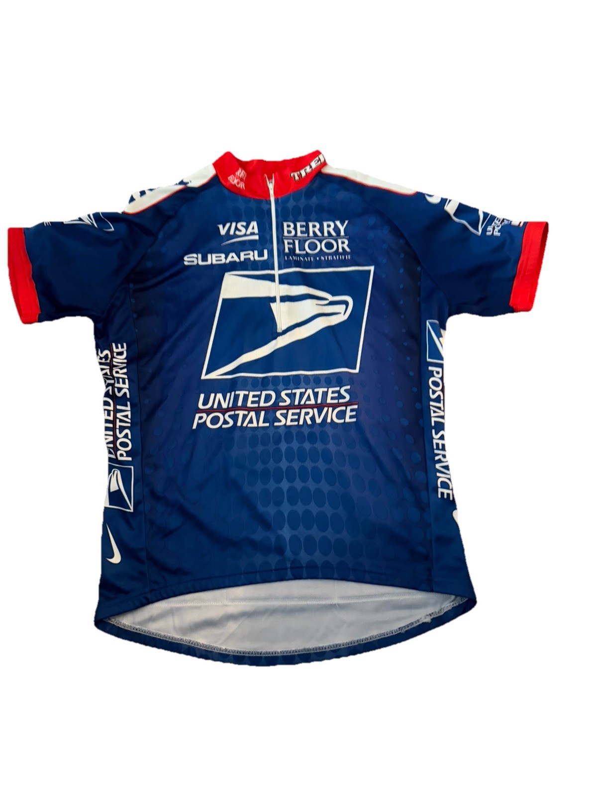 Nike USPS Trek Team Cycling Jersey Men Size L Dri-FIT Preowned