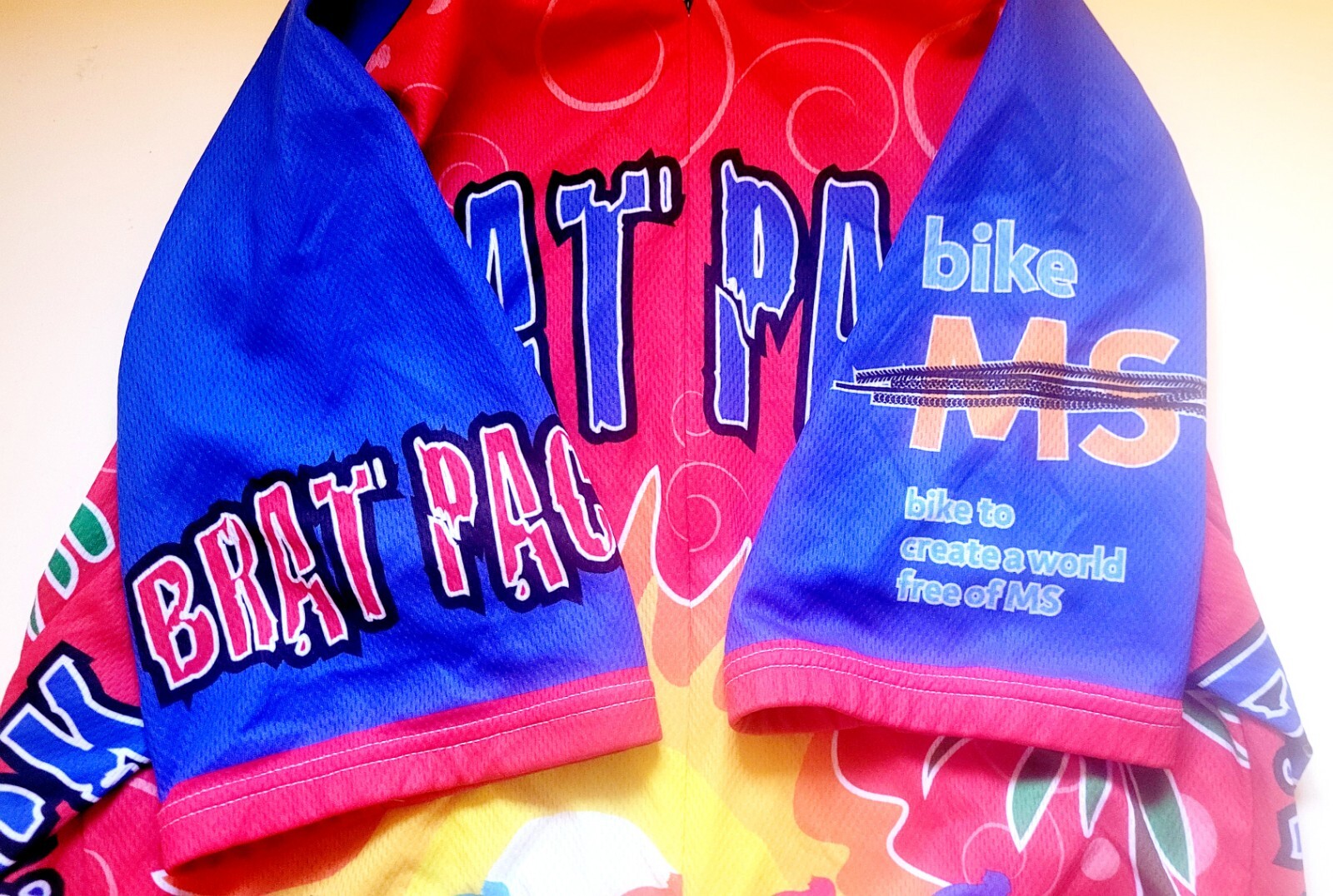 Jek Sports Brat Pack Walmart MS Cycling Jersey XL 3/4 Zip Pockets Free Shipping