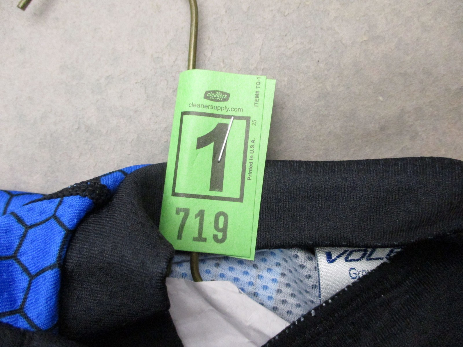 Voler Size ML Mens Blk Blue Cycling Full Zip Short Sleeve Stretch Jacket 719
