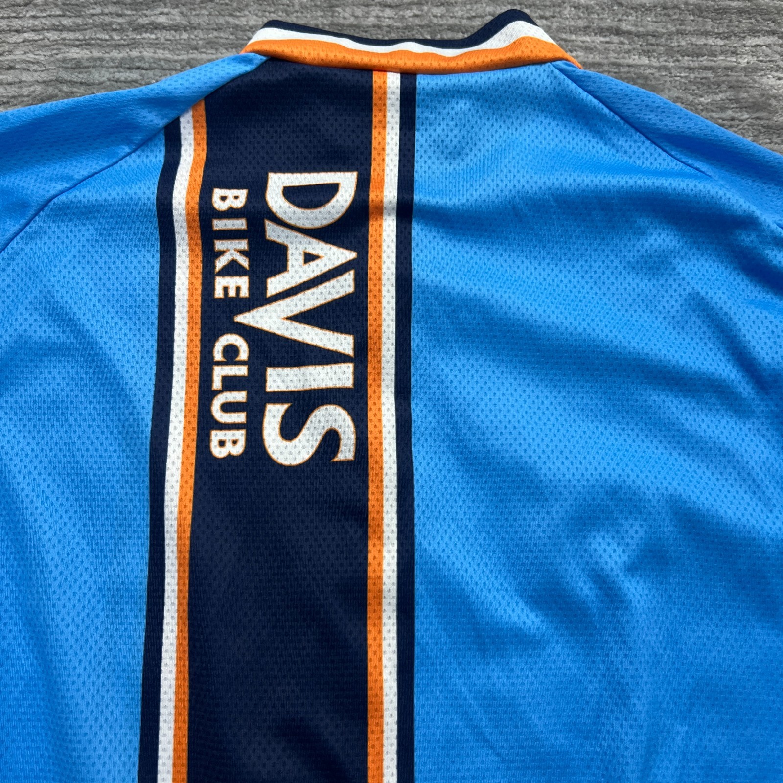 Voler Cycling Shirt Size XL Womens Davis California Bicycle Biking Club Blue