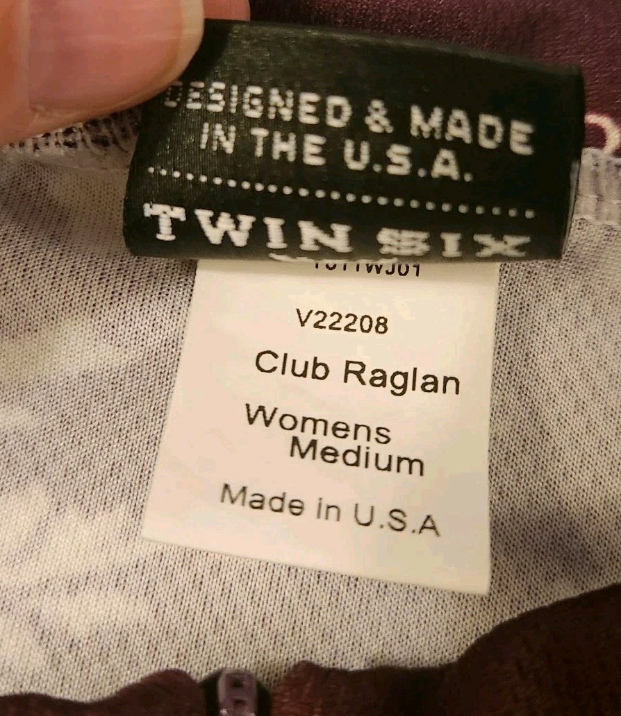 Twin Six Cycling Jersey Women Medium Marroon 1/2 Zip Birds Floral Polyester