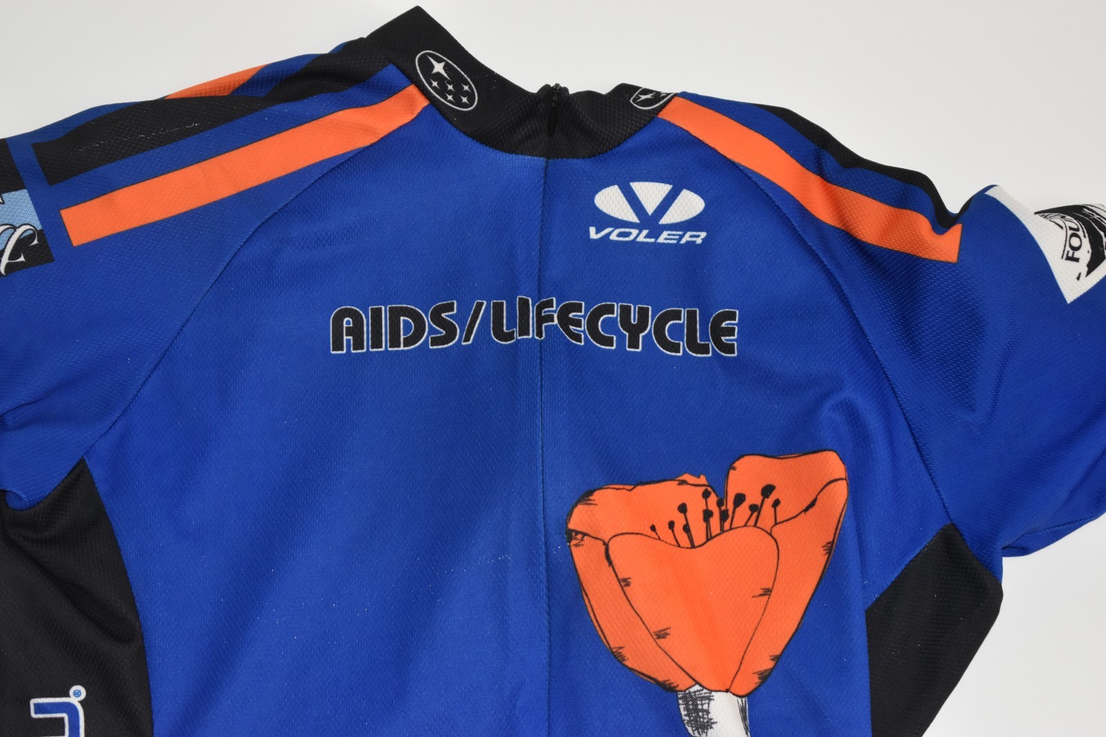 Voler Men’s Size M 100% Polyester AIDS/ Lifecycle SF-LA Riding Shirt