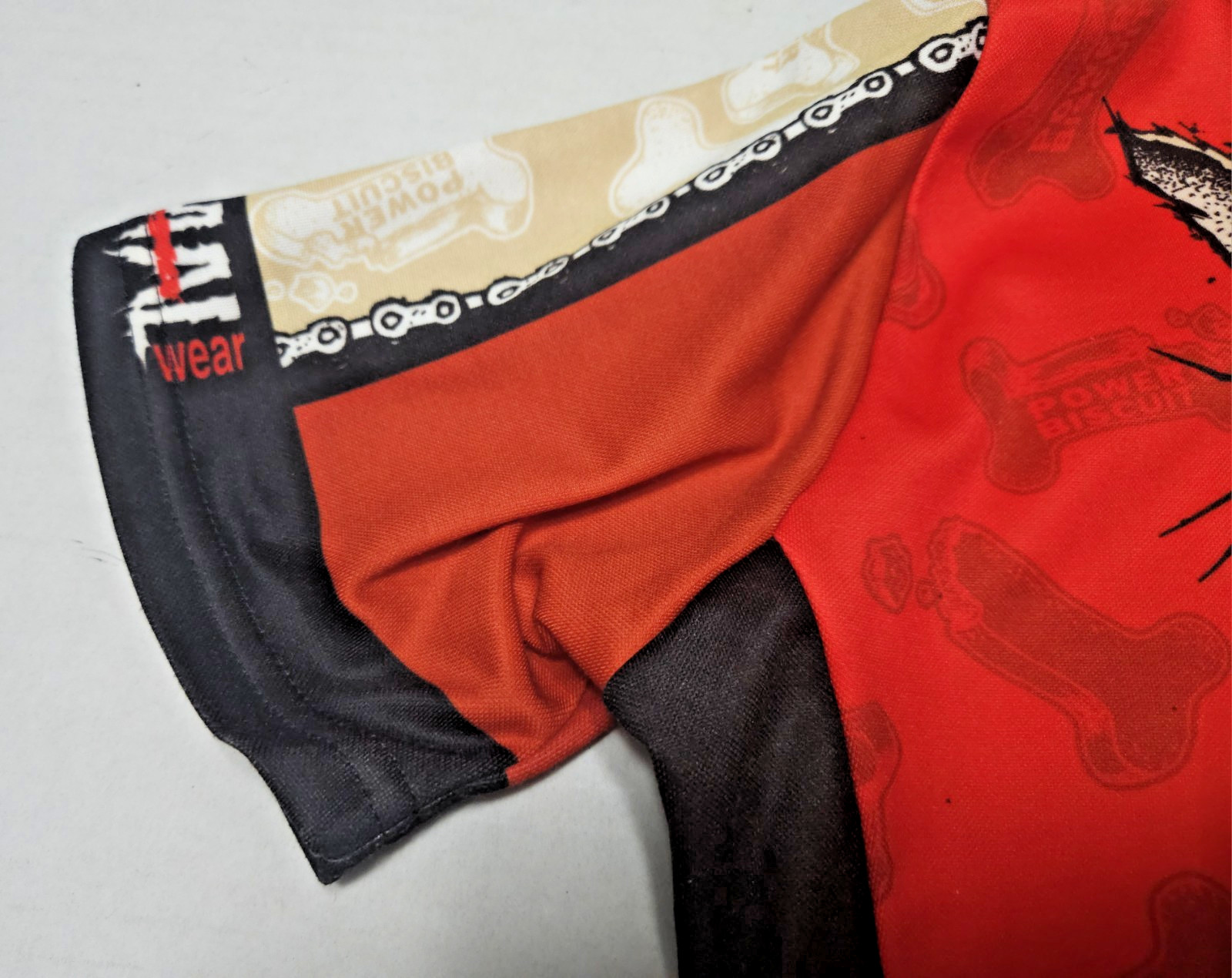 Vintage Primal Dog Red Cycling Jersey Size Medium Made in USA PLS RD DESCRIPTION