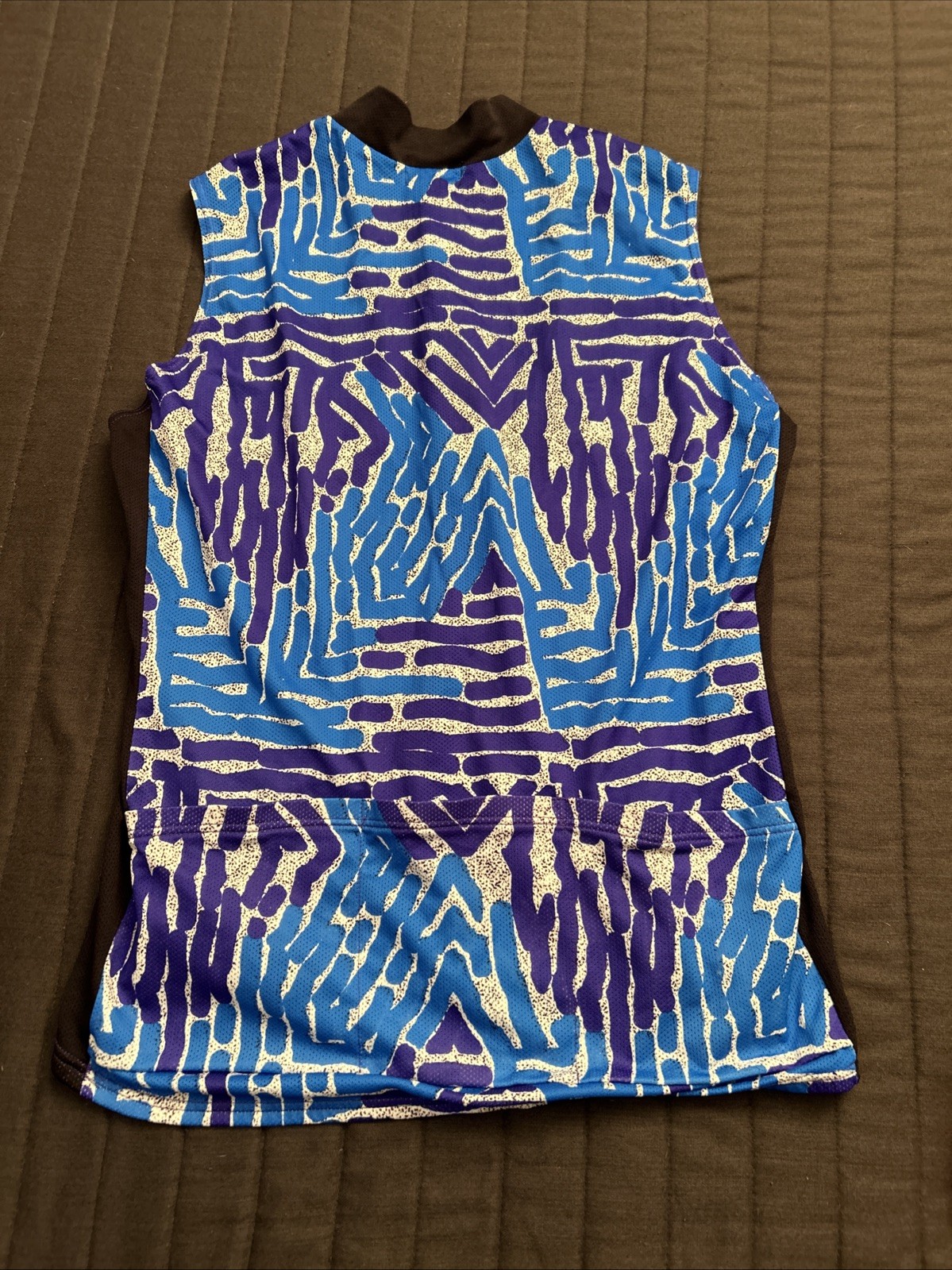 Vintage 90’s Pearl Izumi Cycling Zipper Tank Shirt USA XL ABSTRACT RETRO