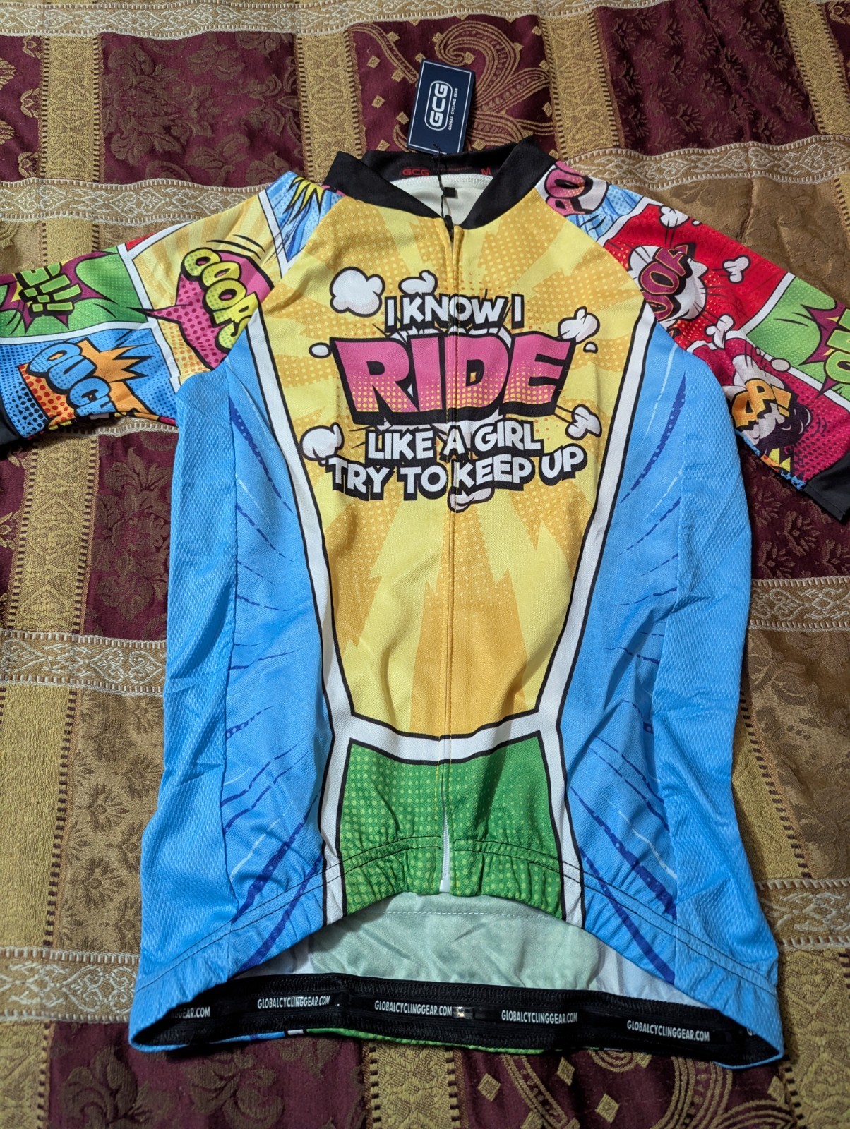 Women’s Funny Bike Jersey Reflective Bicycle Cycling Jersey Biking Shirt Top