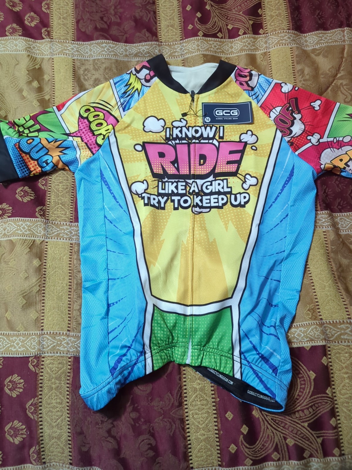 Women’s Funny Bike Jersey Reflective Bicycle Cycling Jersey Biking Shirt Top