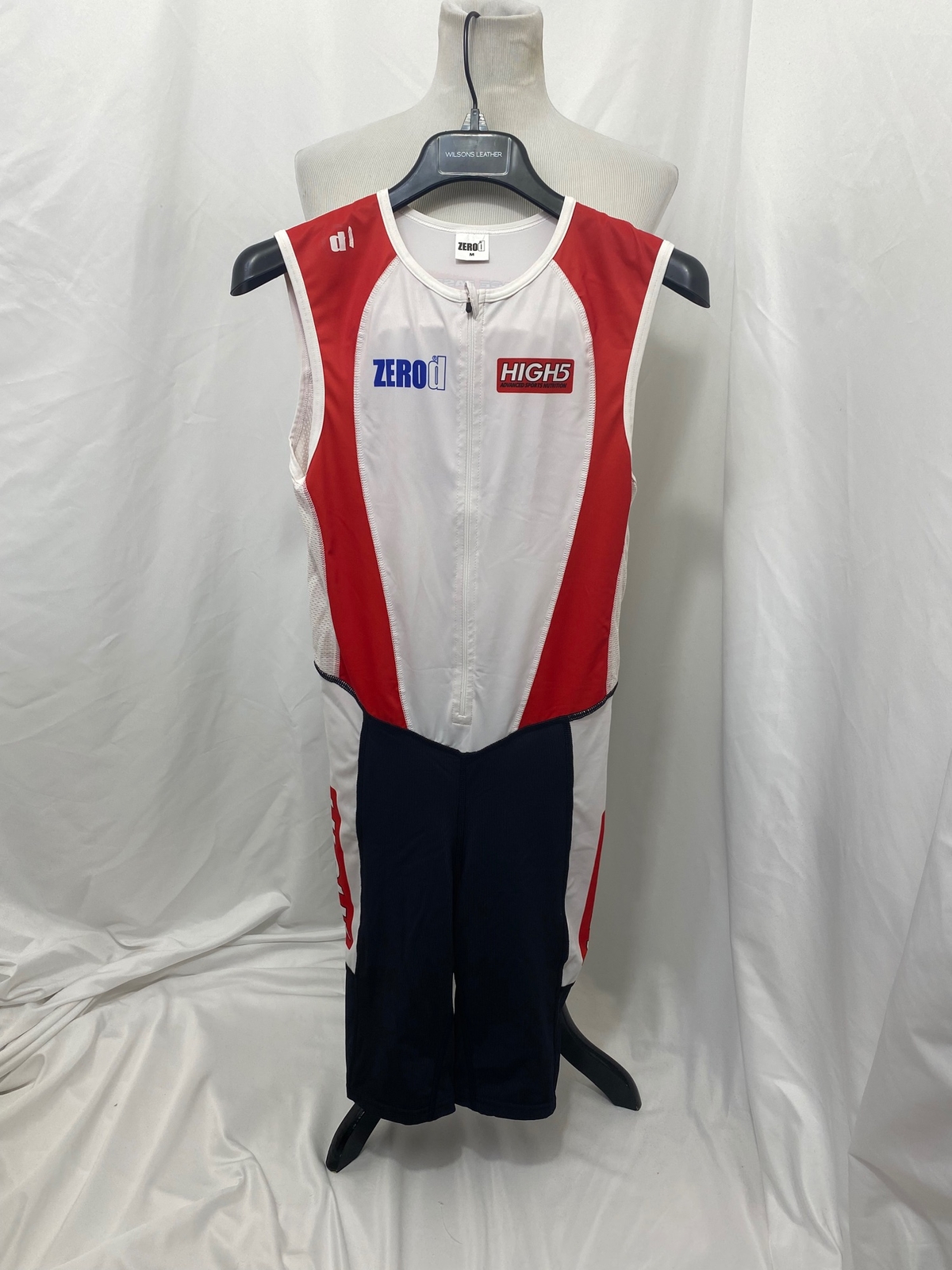 Zero-d High 5 Mens Medium Cycling Suit Red Black and White One-Piece
