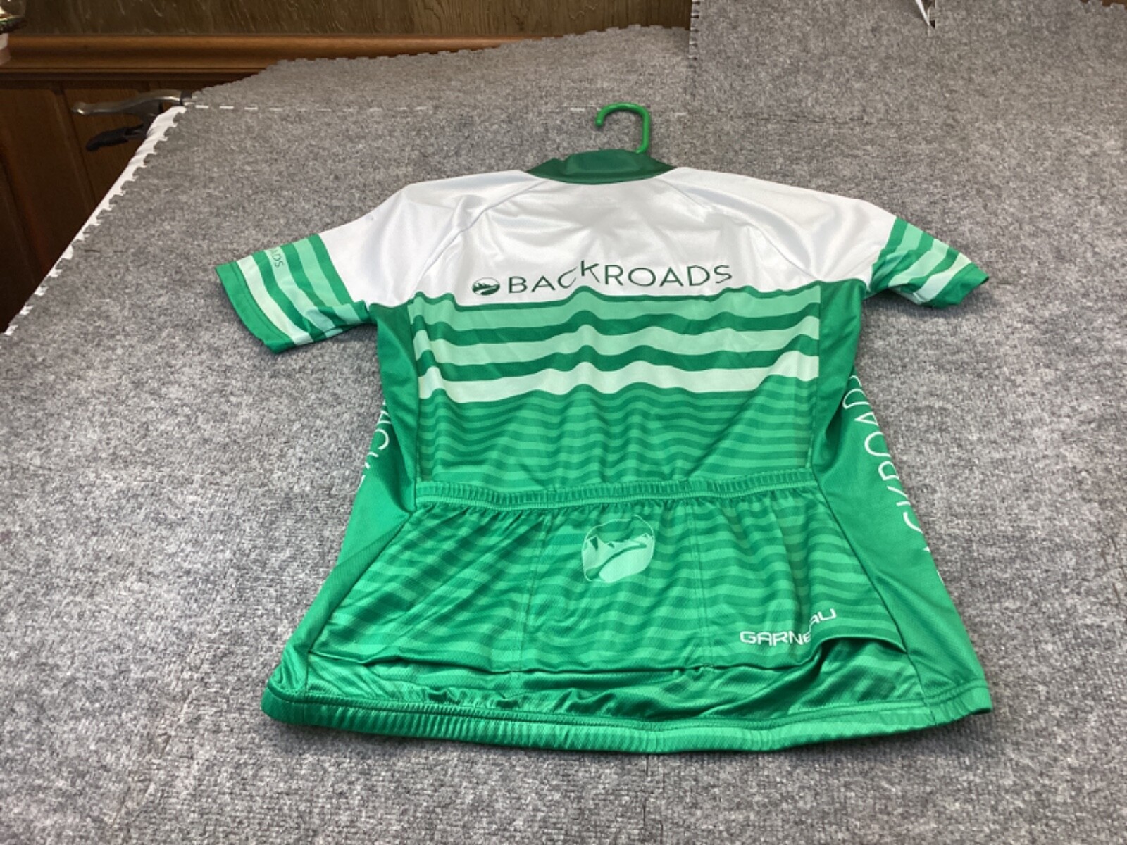Louis Garneau Cycling jersey Mens Medium Green Backroads bicycle