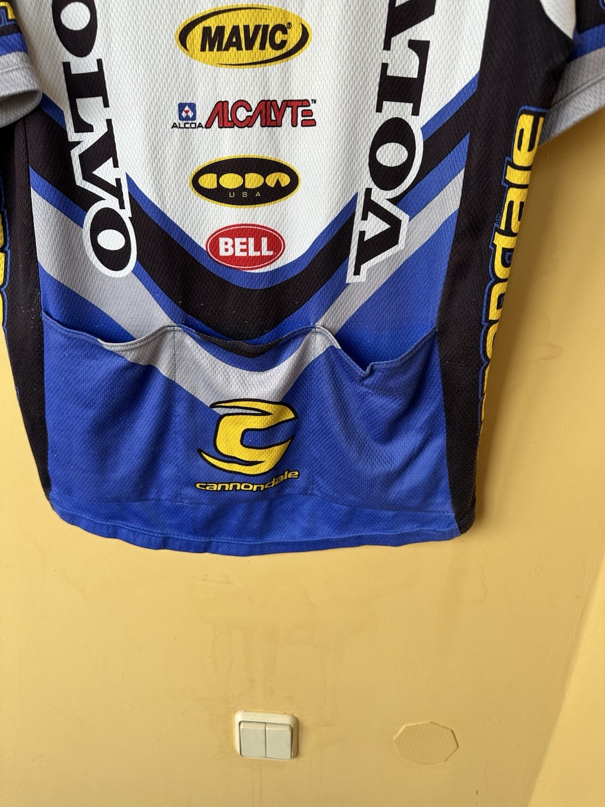 Vintage Cannondale Volvo Team 3/4 Zip Cycling Jersey Size L