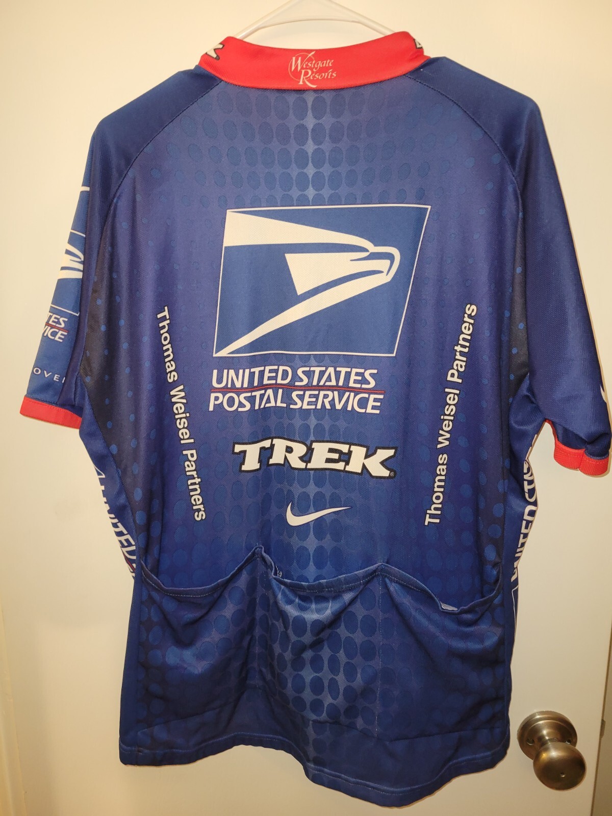 Men’s L/XL Nike United States Postal Services USPS Cycling Jersey no sz tag
