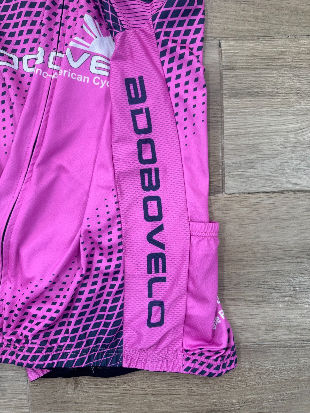Filipino American Cycling Club Jersey XL Adult Pink Adobo Velo Zip Short Sleeve