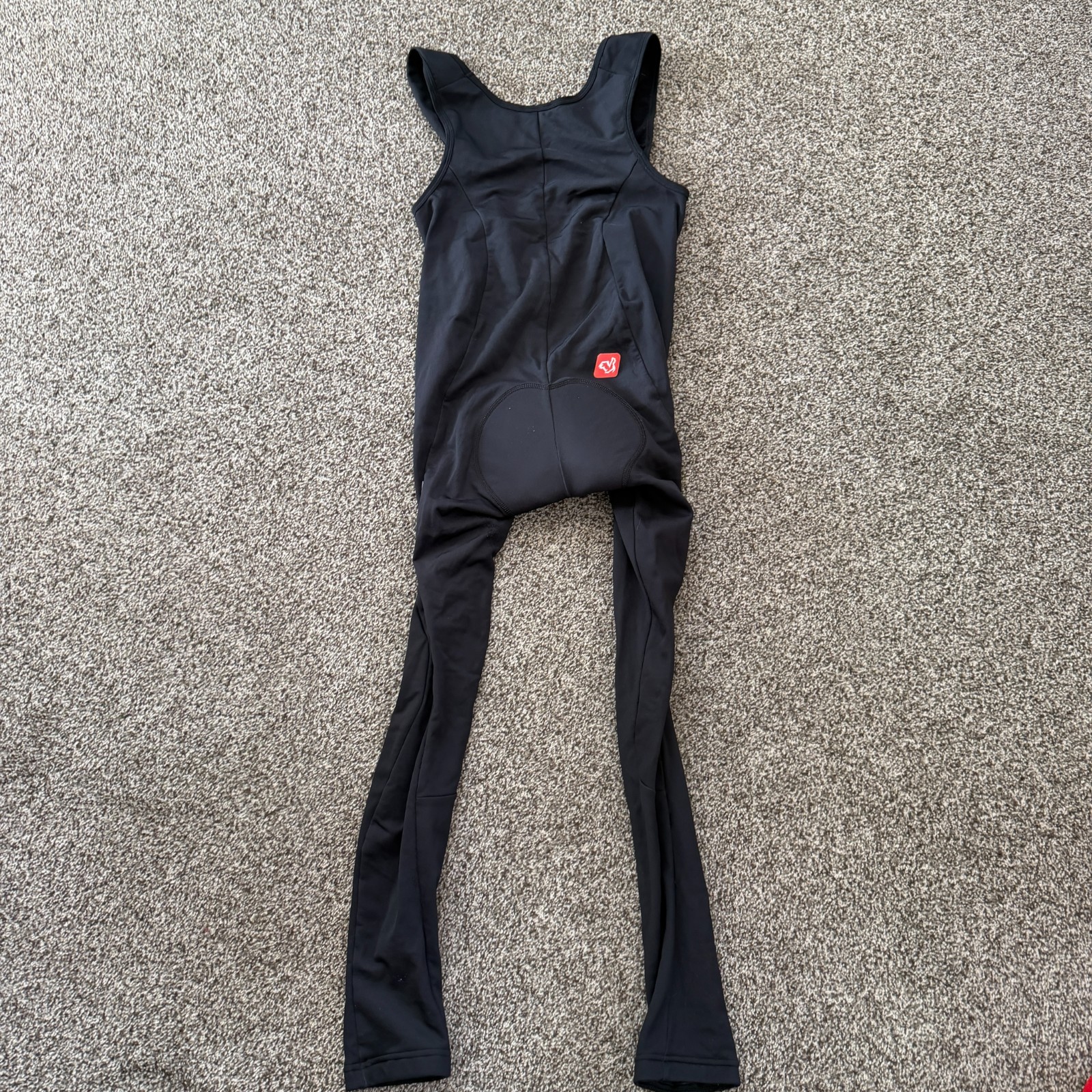 De Marchi Thermal Fleece Winter Bib Tights Men’s Size Small Black Padded Cycling