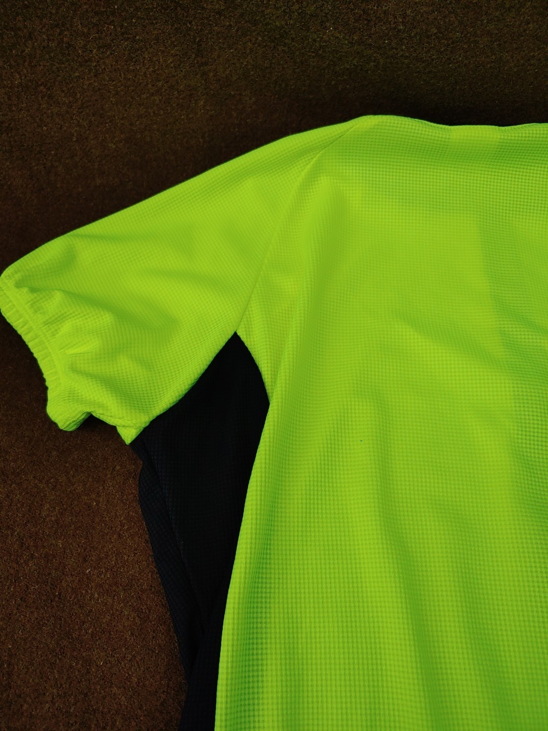 Women’s Cycling Jersey – Size Women’s M – Neon Yellow, Collared, Made in USA