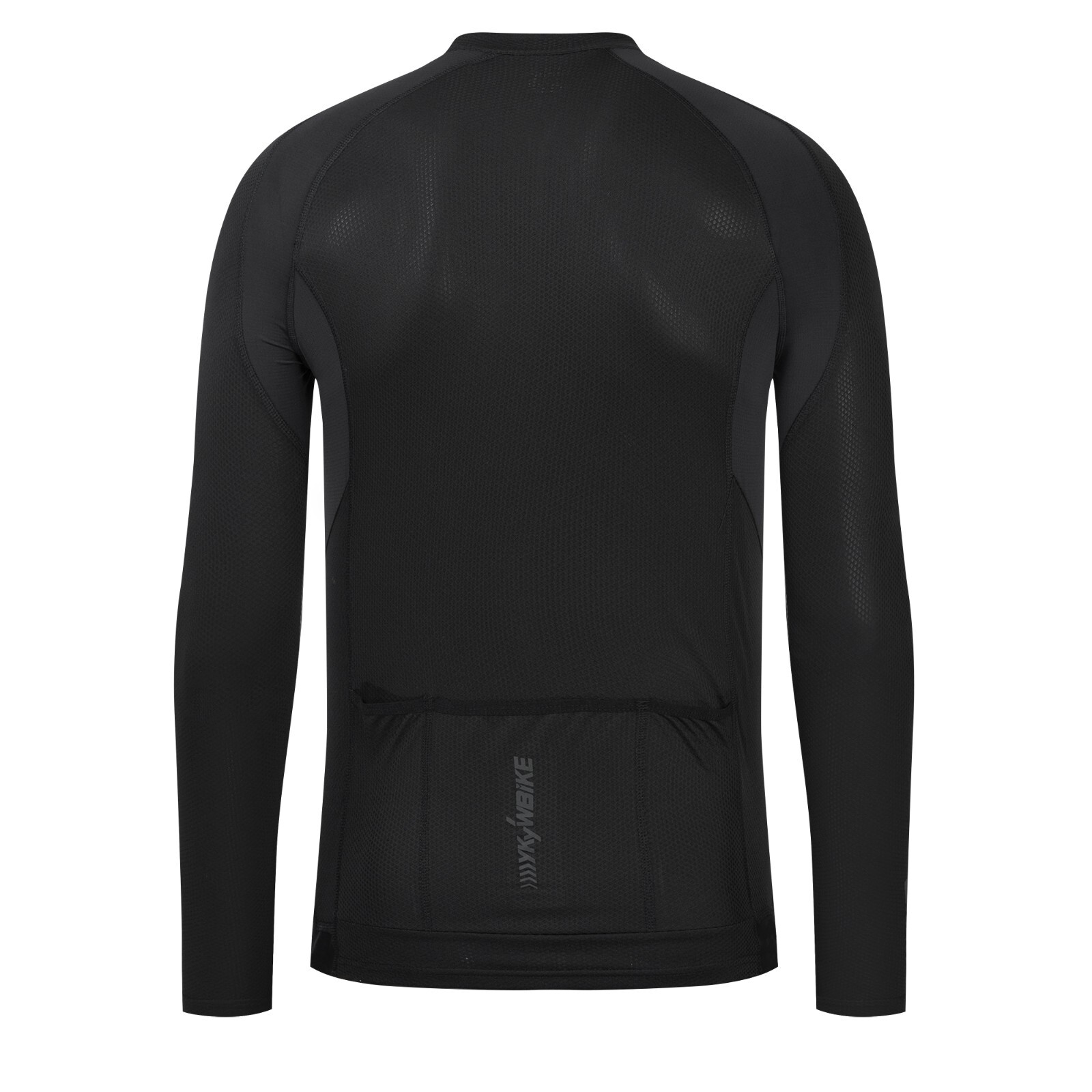Men Casual Cycling Jersey Long Sleeve Half Zip T- Shirts Bike Breathable Tops