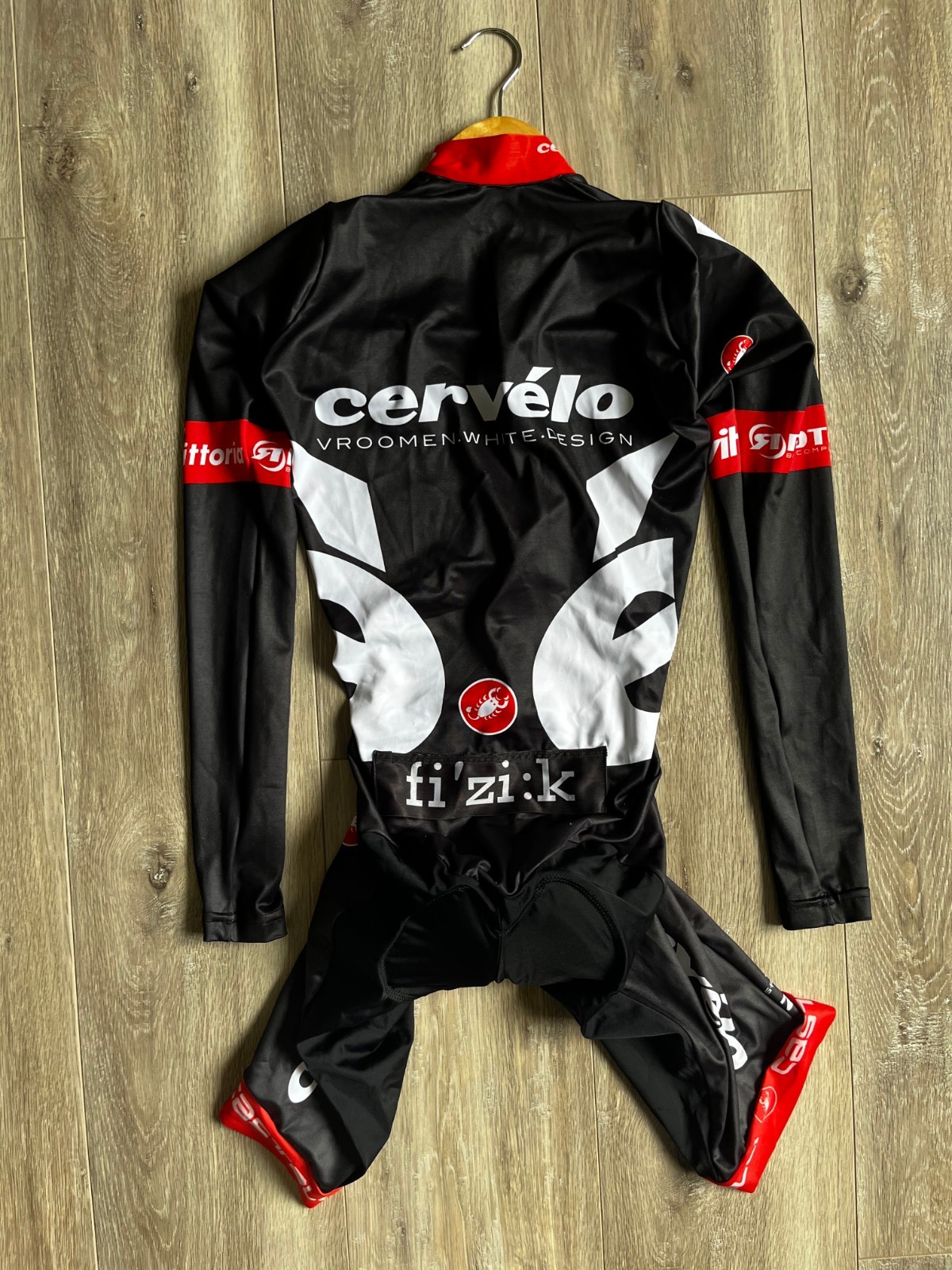 Cervélo TestTeam Cycling Skinsuit Speedsuit Cycle Suit Long Castelli size S