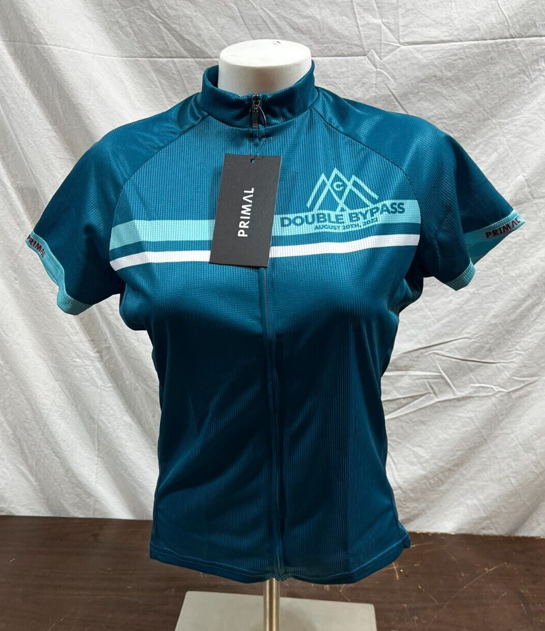 Primal Double Bypass 2022 Women’s Sport Cut Full-Zip Cycling Jersey Medium NEW