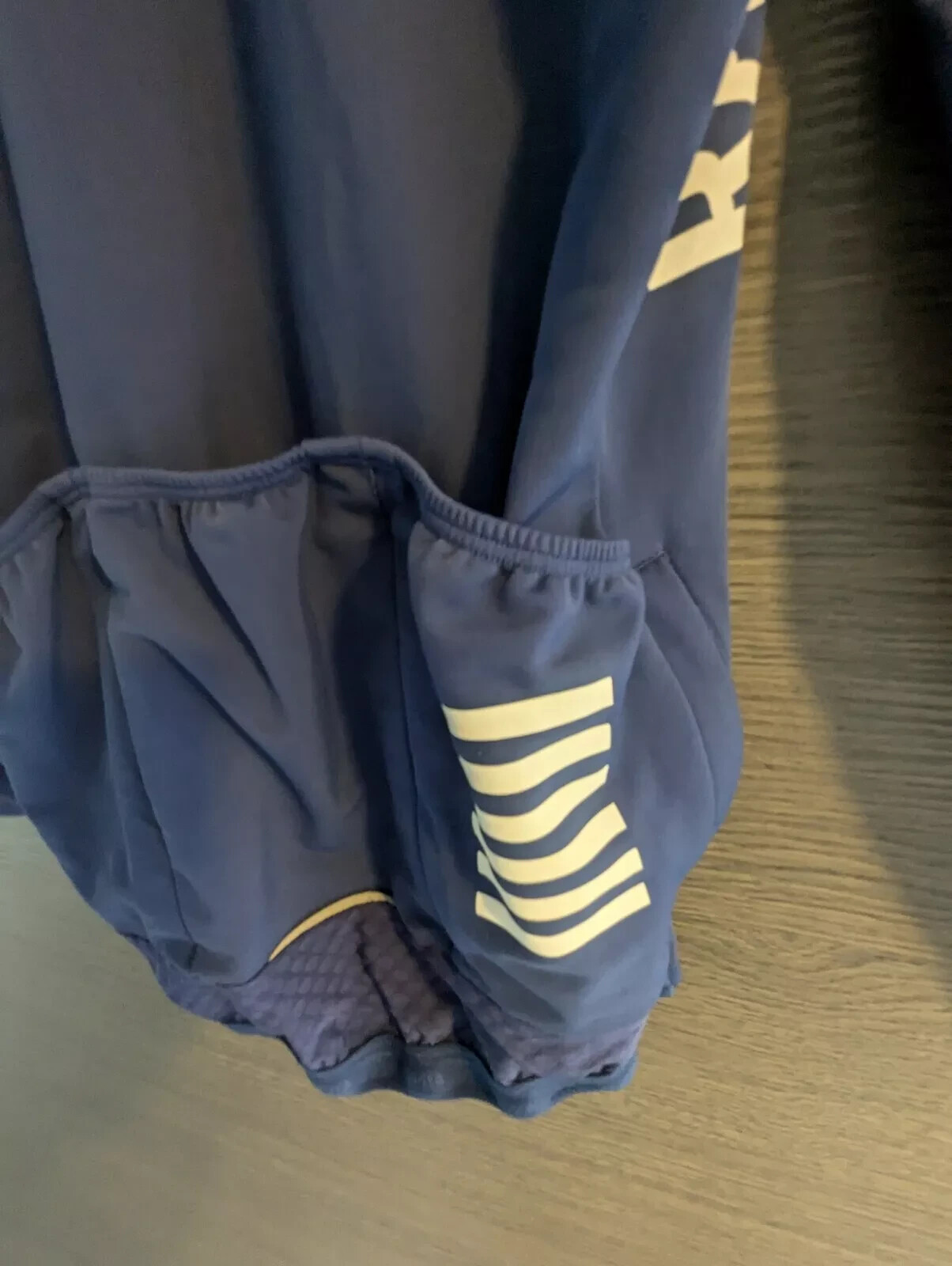 USED NAVY RAPHA CYCLING AERO II JERSEY LONG SLEEVE PRO TEAM MIDWEIGHT LARGE