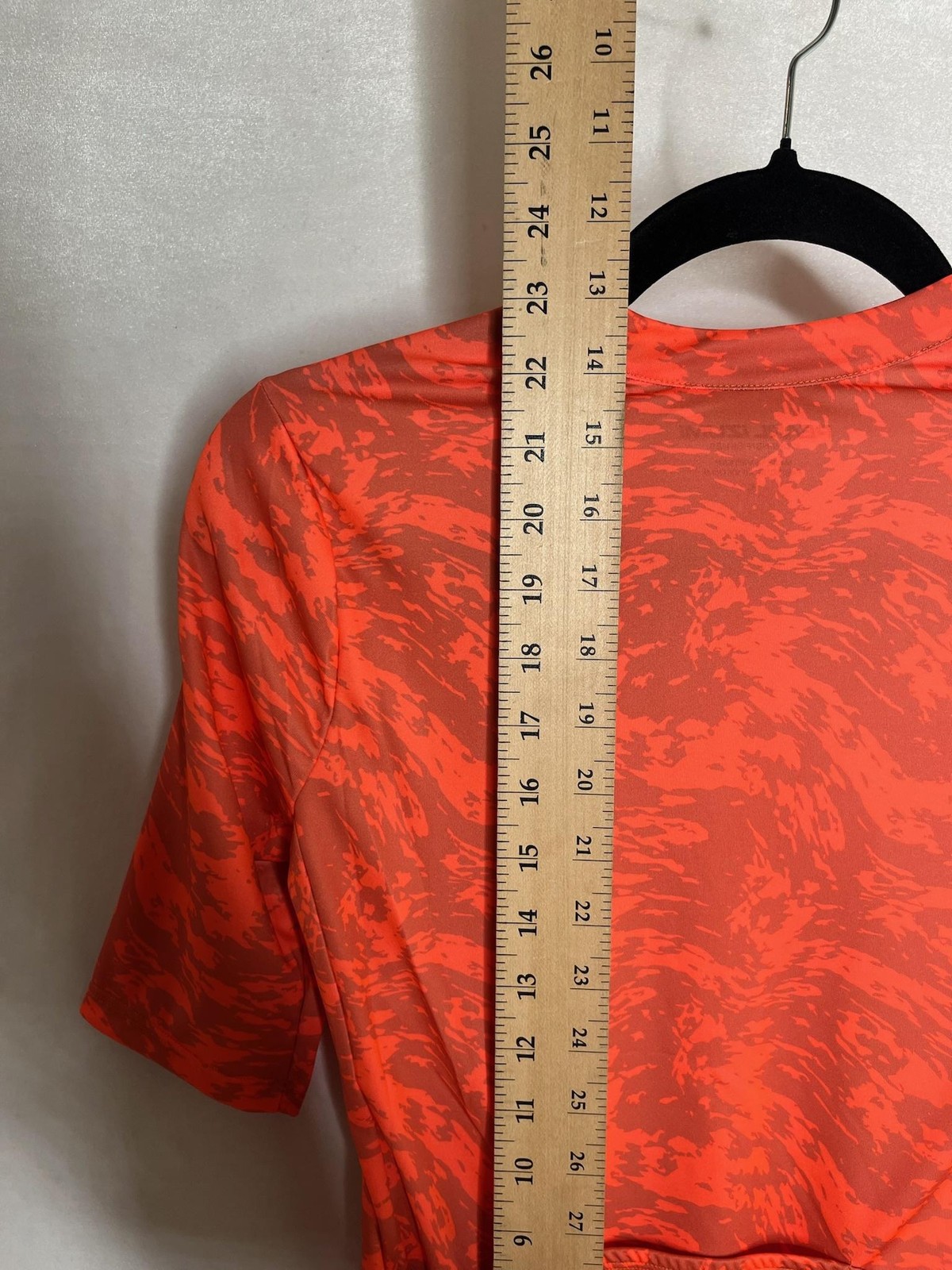 Pearl Izumi Cycling Jersey Shirt Small Orange Short Sleeve Womens Full Zip