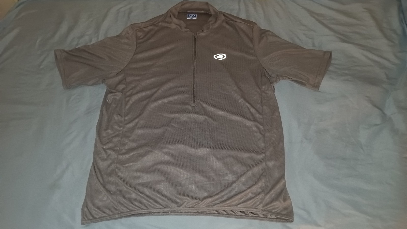 Performance Cycle Jersey Size XXXL Gray Shirt Zip Short Sleeve Adult Top