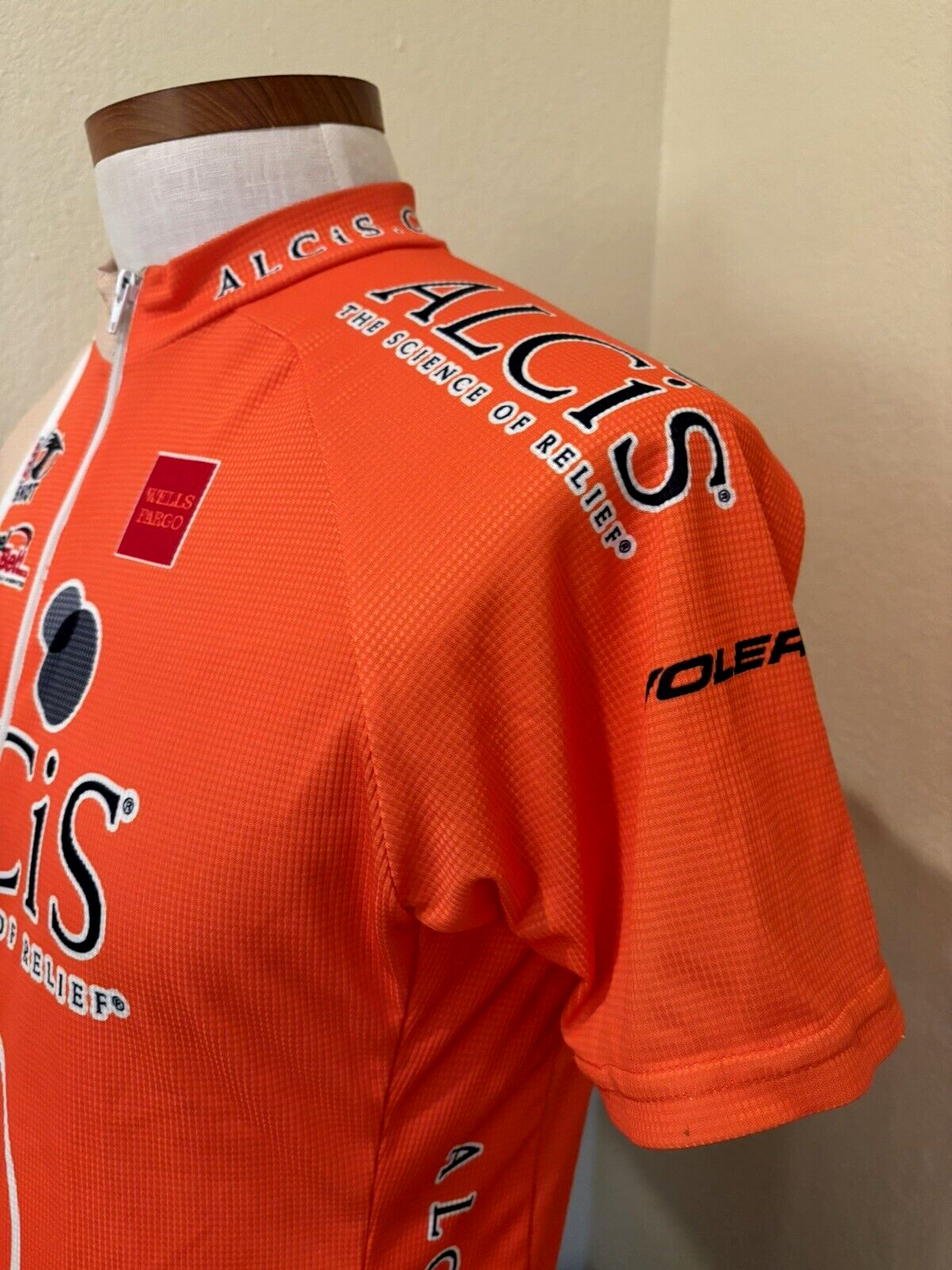 Voler Alcis Cycle Jersey Unisex Full Zip Orange Tan Black Shirt Adult USA Sz XL?