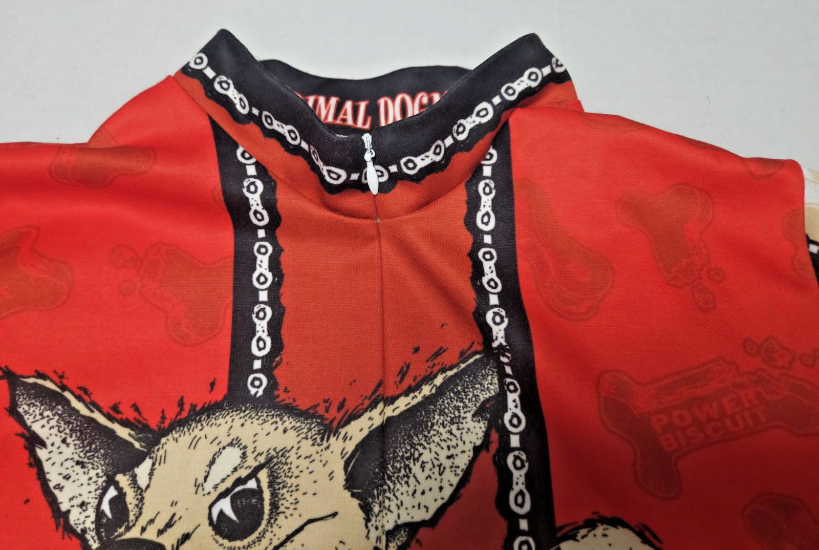 Vintage Primal Dog Red Cycling Jersey Size Medium Made in USA PLS RD DESCRIPTION