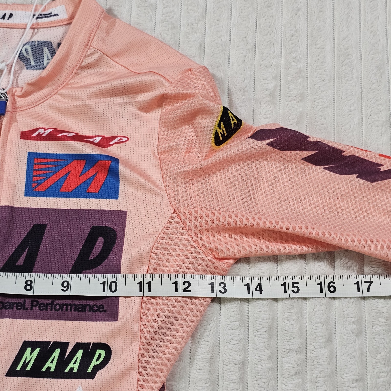 MAAP Women’s Cycling Jersey Drome Pro Air 3.0 Peach Breathable Pockets XXS 2XS