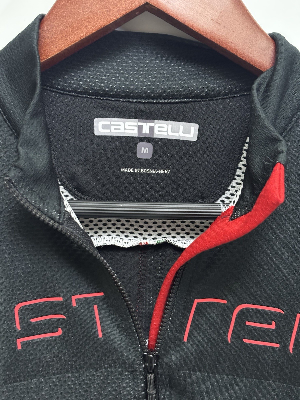 EUC Castelli Men’s Jersey Long Sleeve Full Zip Black Men’s Medium