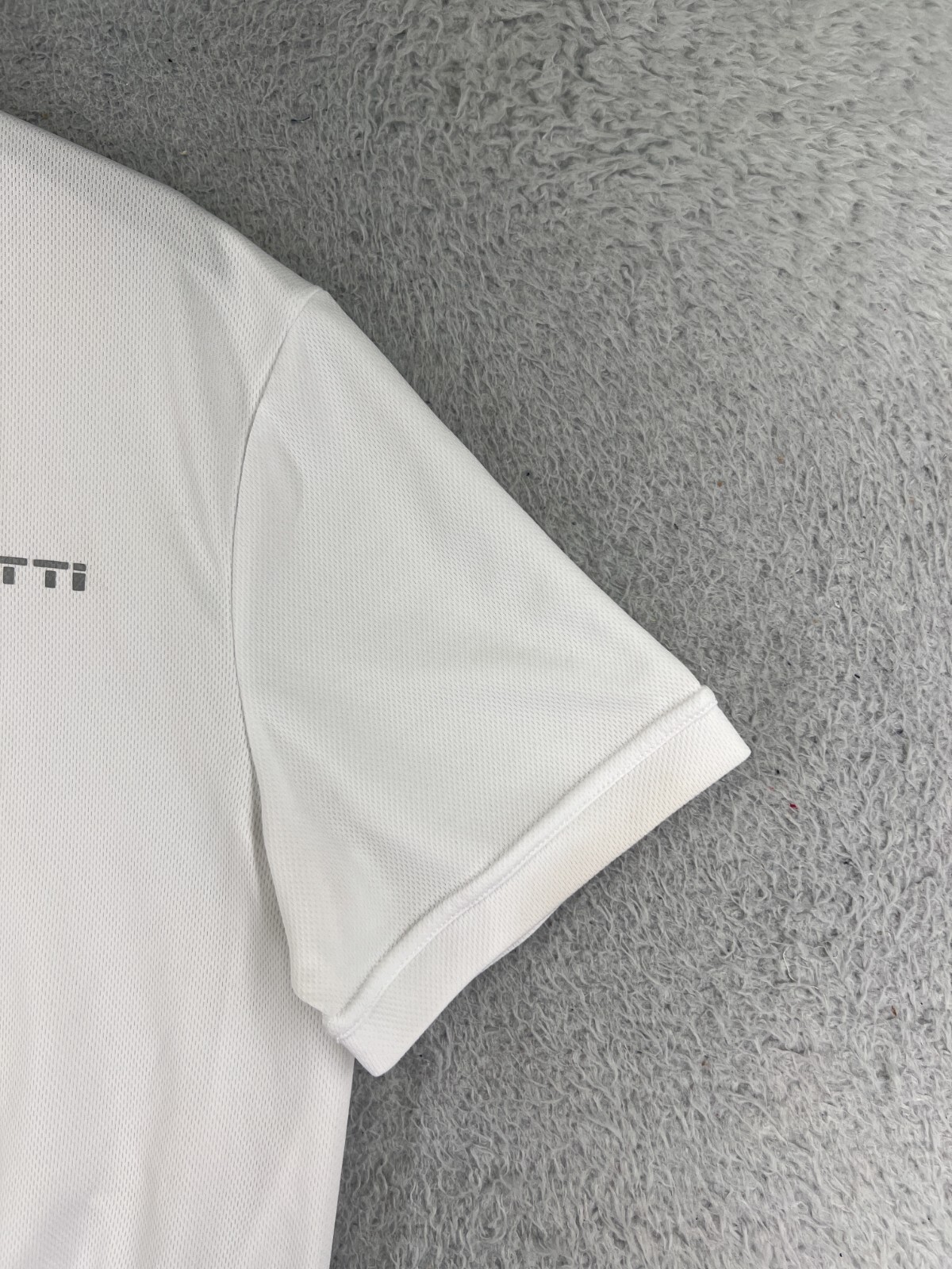 Spotti Shirt Mens Extra Large White 1/2 Zip Short Sleeve Polyester Pockets
