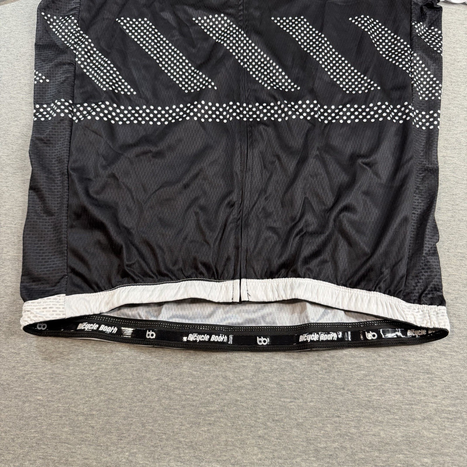 Bicycle Booth BB Performance Club Cycling Jersey Mens Large Black White New NWT
