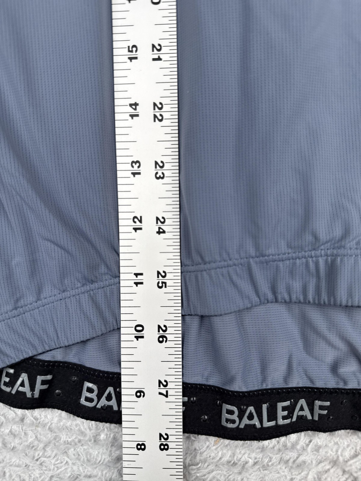 Baleaf Cycling Jersey Shirt Mens Large Gray Blue Half Zip Short Sleeve Bike
