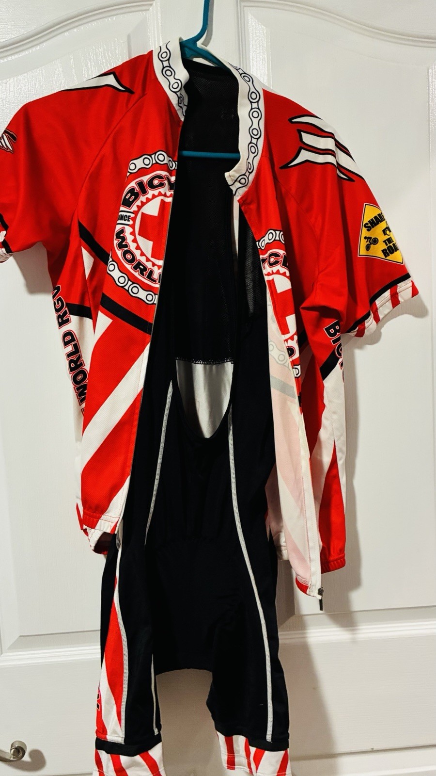 Primal Cycling Jersey and Bib Cycling Shirts Padded Zip Up Size Medium