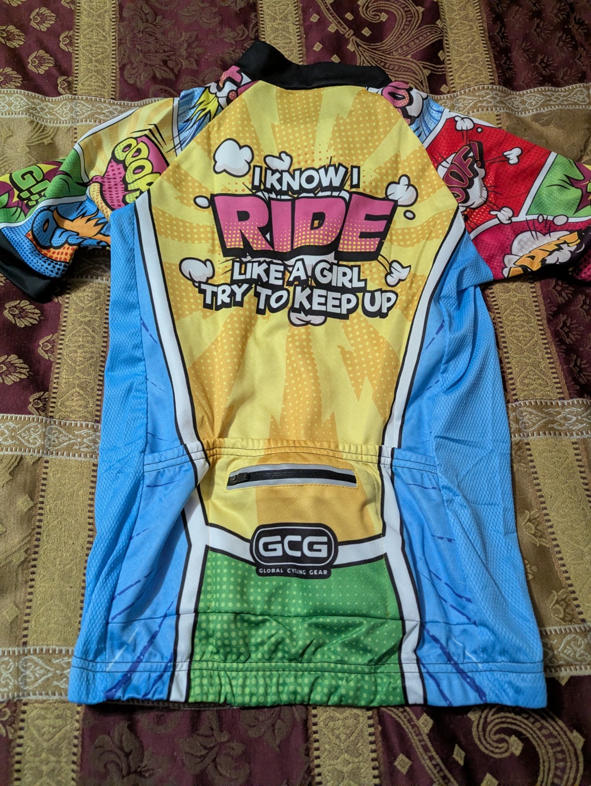 Women’s Funny Bike Jersey Reflective Bicycle Cycling Jersey Biking Shirt Top
