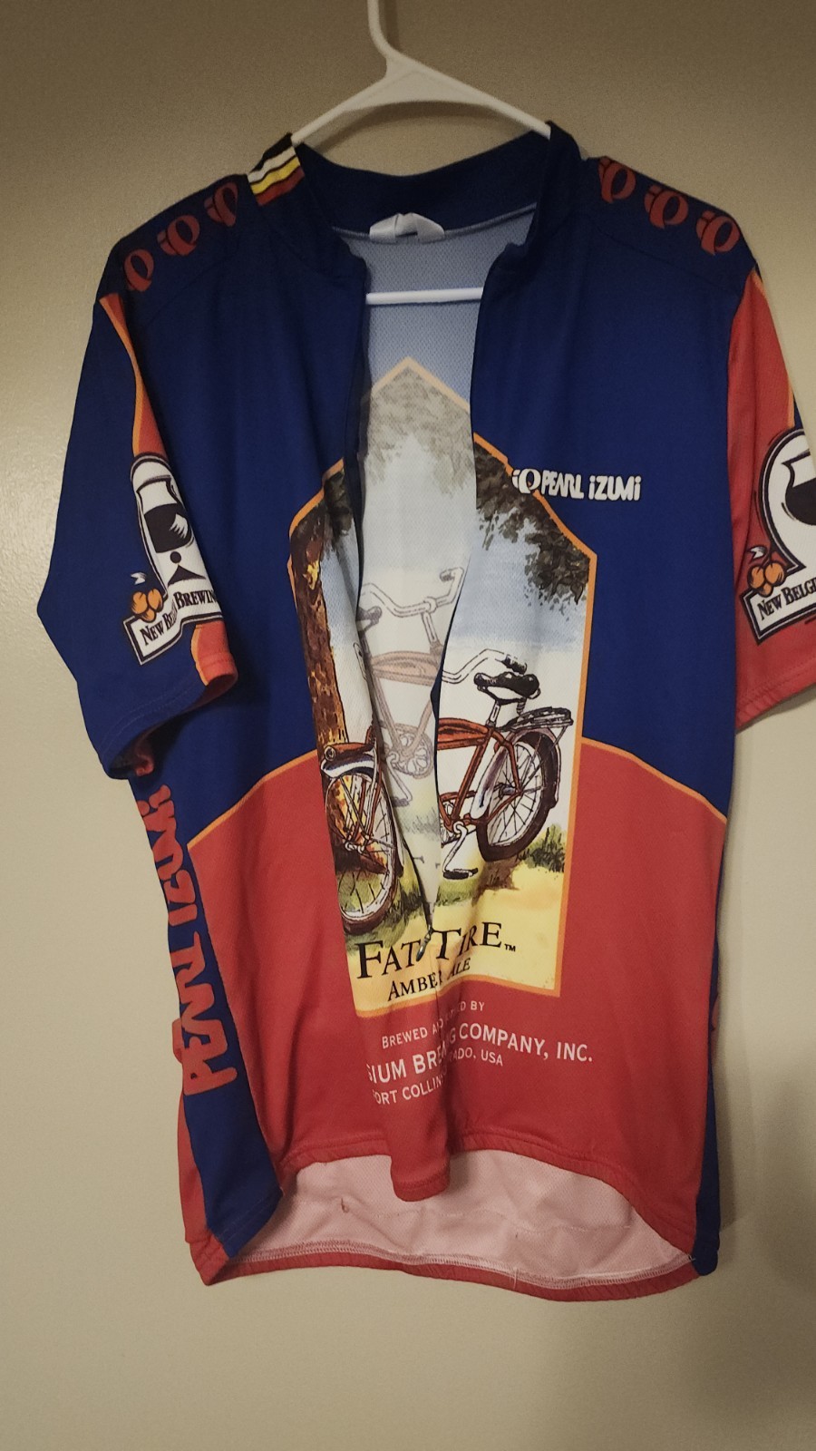 Pearl Izumi Men’s Short Sleeve Cycling Jersey Fat Tire Size XXL