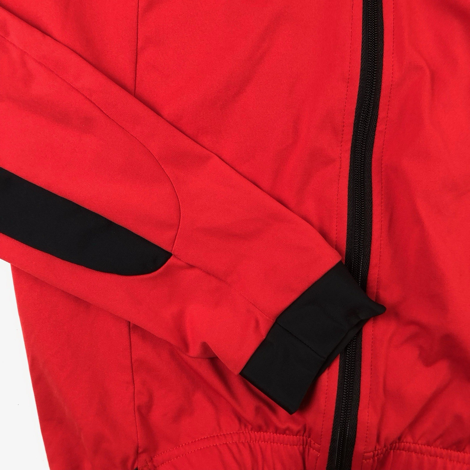 Specialized Mens Medium Red Long Sleeve Cycling Road Bike Full Zip Jersey
