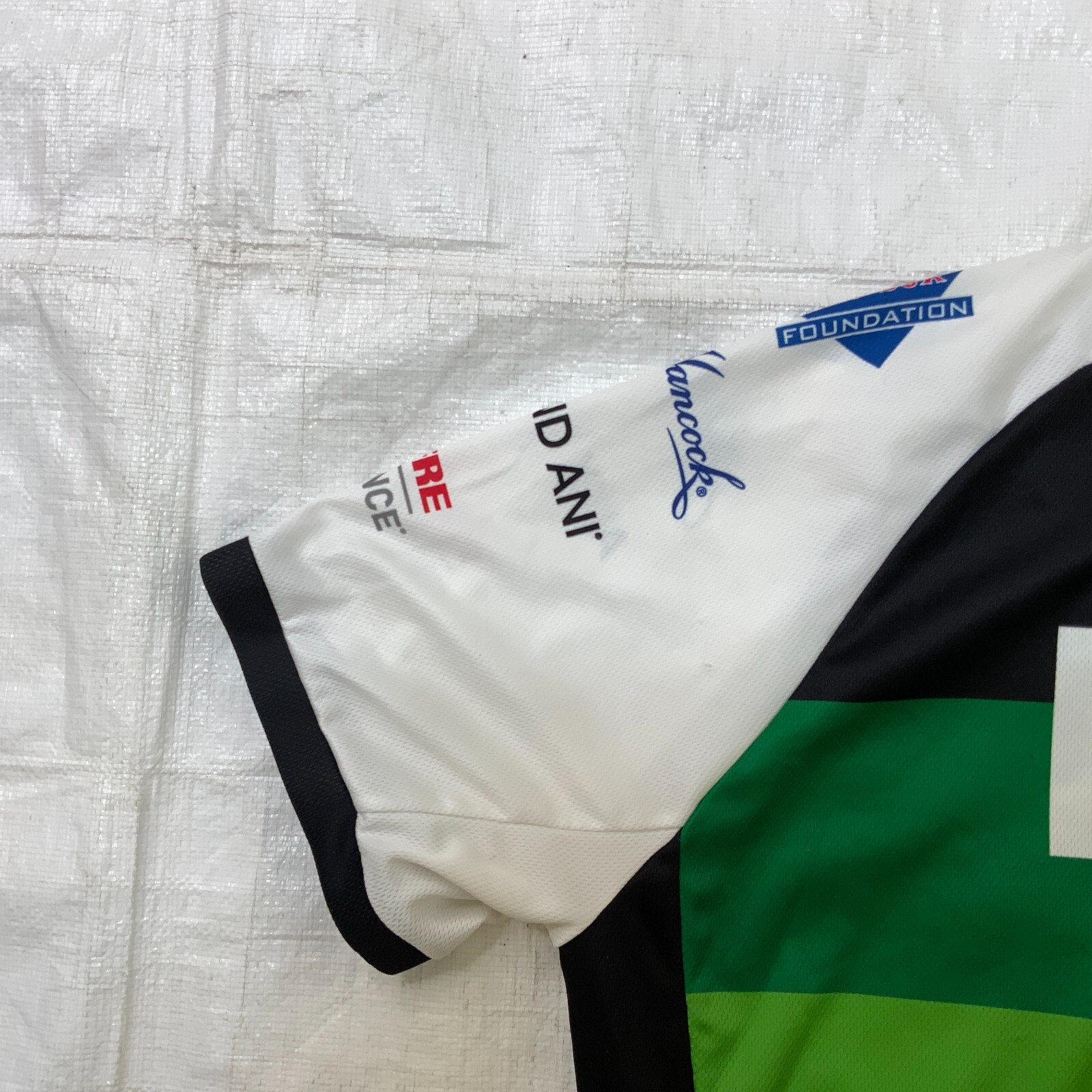 NEW BALANCE Mens Cycling Jersey PMC 2017 Yellow Green Black Full Zip Size XL