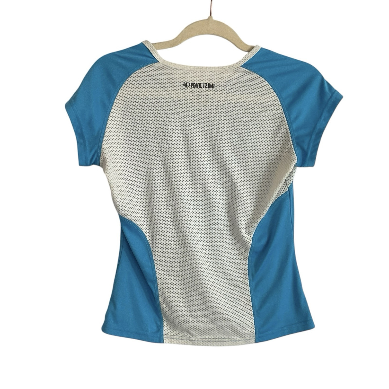 Pearl Izumi Short Sleeve Baselayer Mesh Vented Blue Women Cycling Bike Top Small