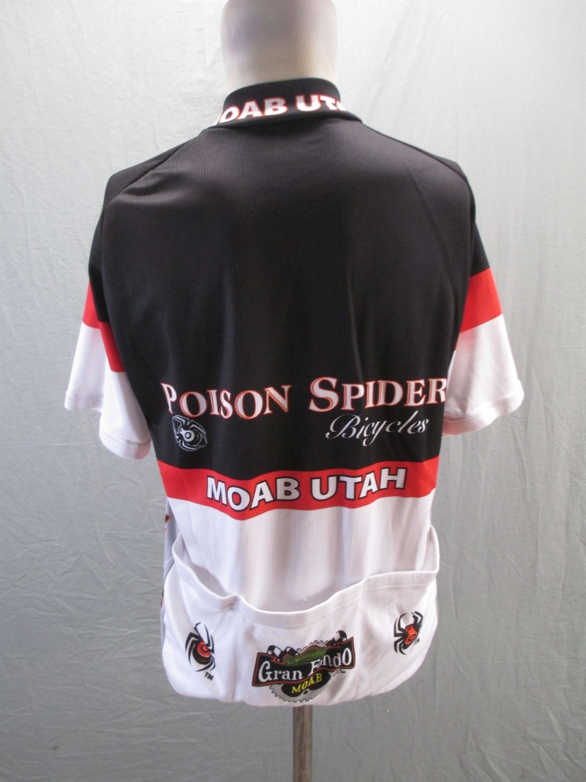 Poison Spider Size M Mens Multicolor Cycling Compression Full Zip Logo Top 398
