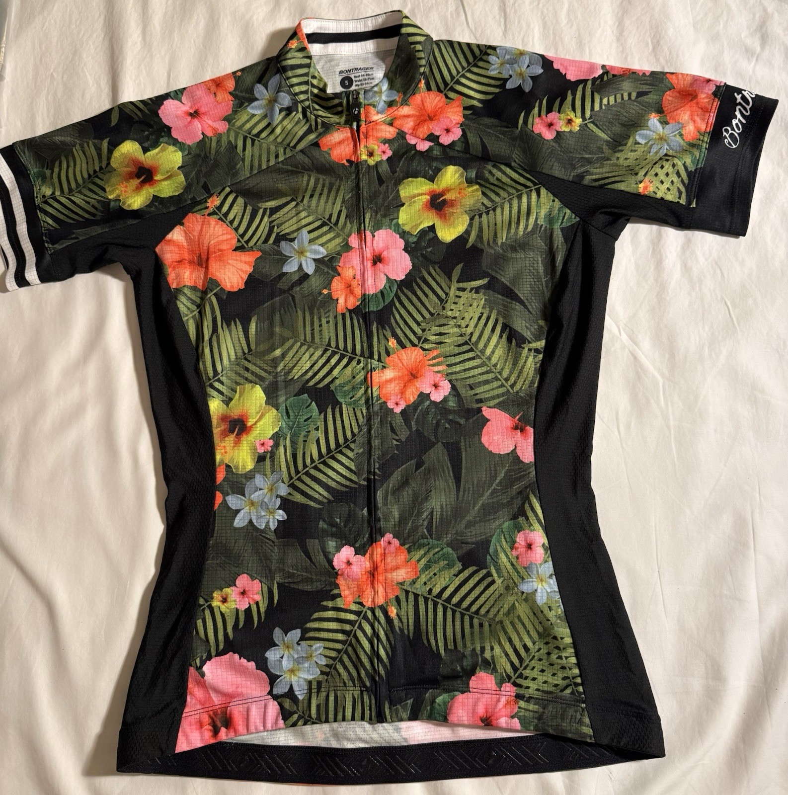 Bontrager Cycling Jersey Women’s Small Floral Hawaiian Only $15