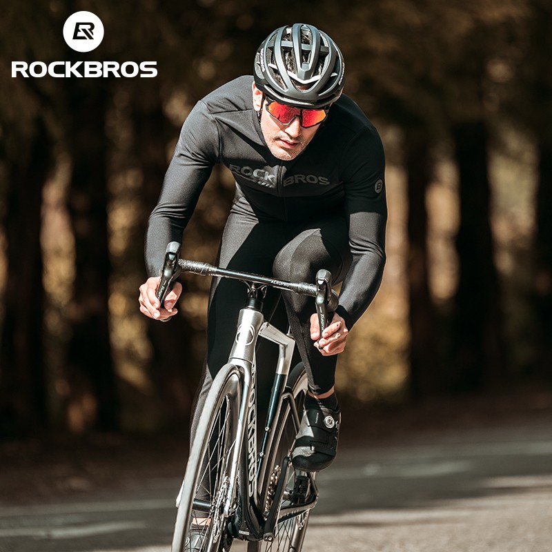 ROCKBROS Men’s Wind-proof Cycling Jacket Long Sleeve w/Full Zipper & Rear Pocket