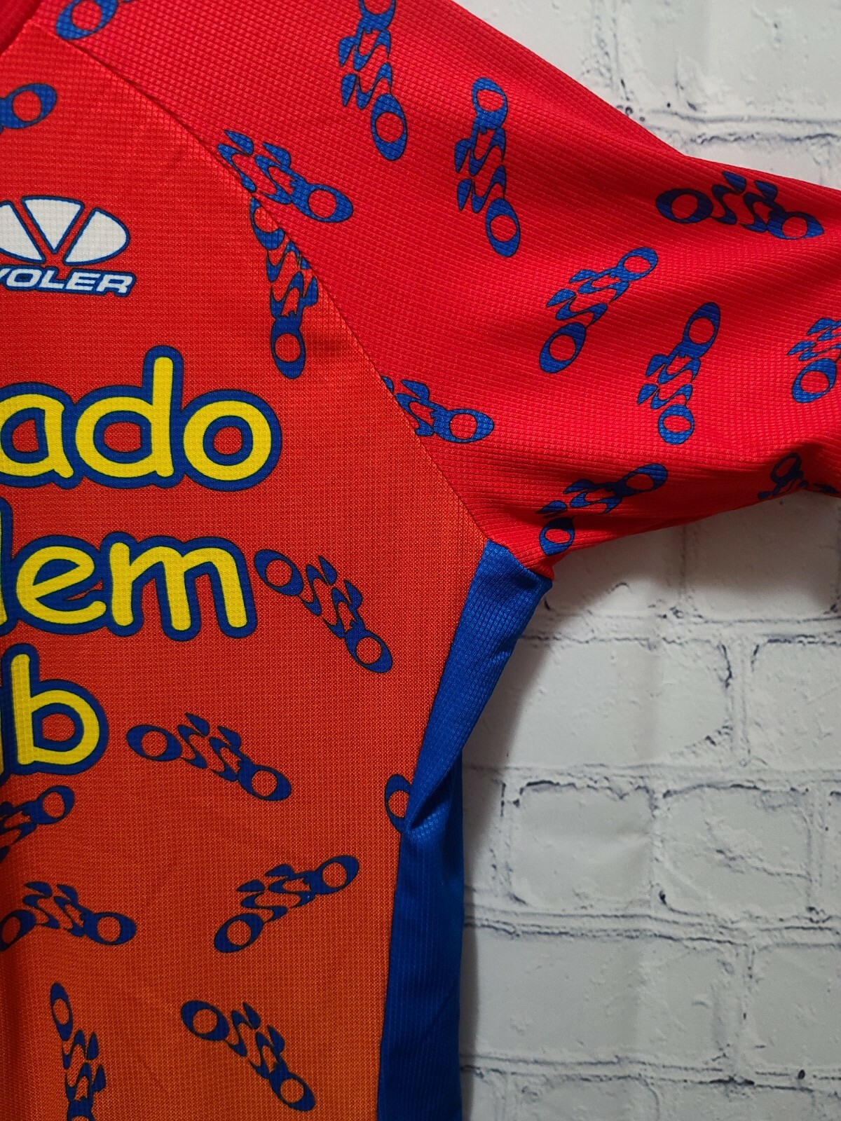 Men’s Club Raglan Cyclist VOLER Jersey Size Large L LG Colorado Tandem Club B10
