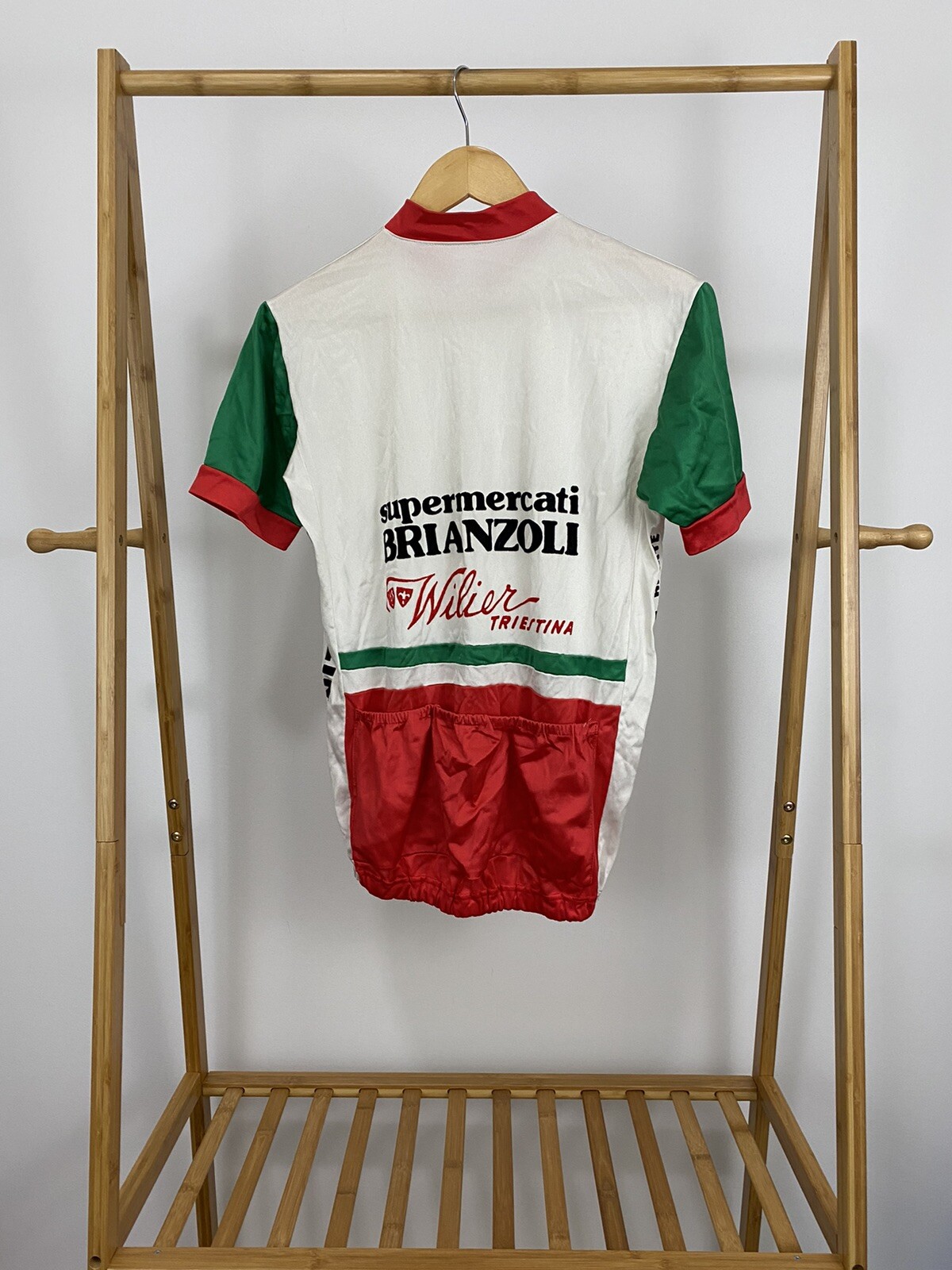 VTG 80s Supermercati Brianzoli Michelin Hi-Lite Cycling Jersey Italy Size S