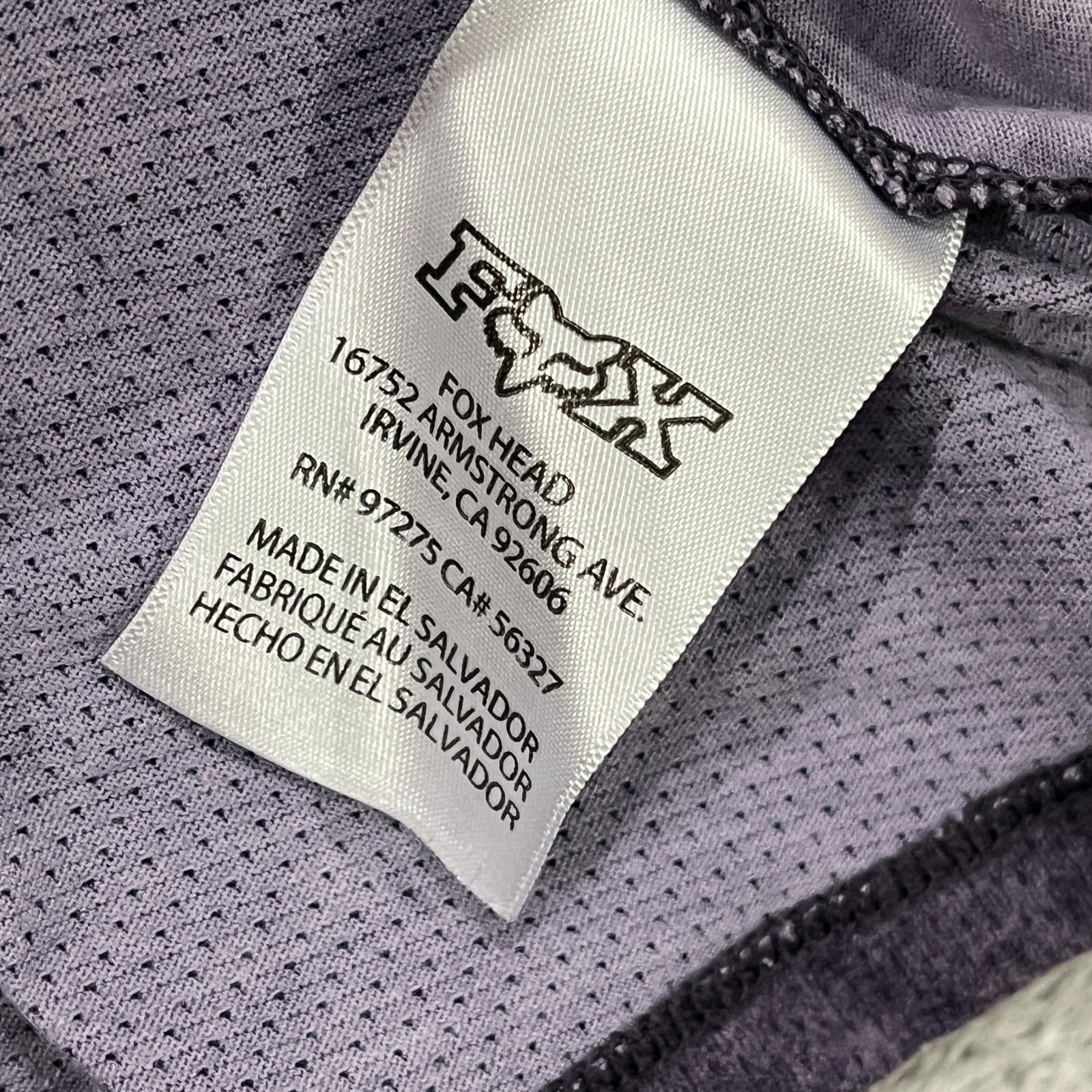 Fox Racing Ranger SS Dri Release MTB Cycling Jersey Womens XL Purple Camo Cotton