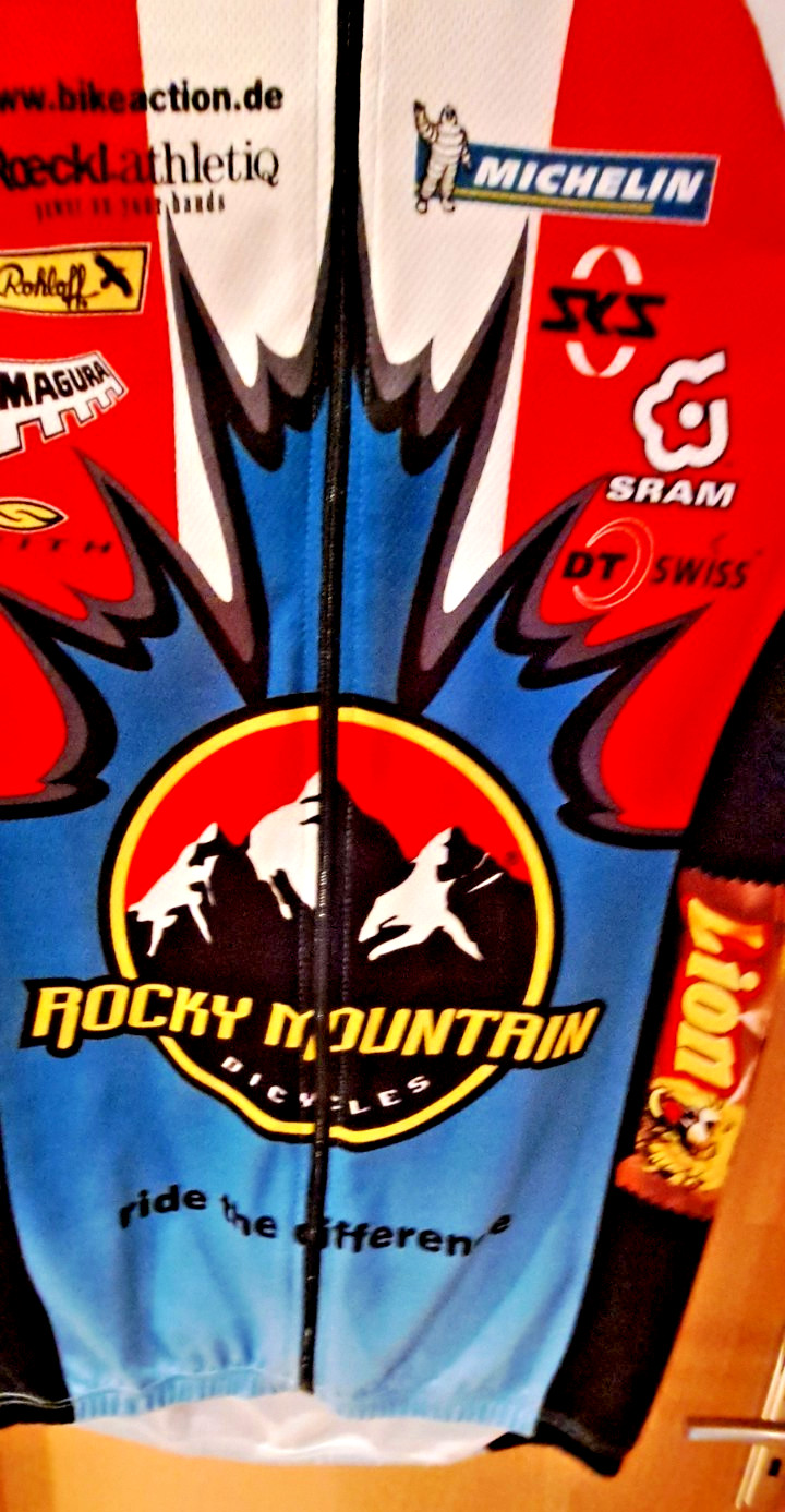 Vintage Road Bike Jersey – Cycling Jersey ROCKY MOUNTAIN – Size M / 4 – MICHELIN-MAGURA-ROHLOF