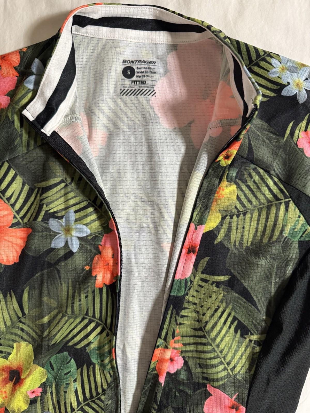 Bontrager Cycling Jersey Women’s Small Floral Hawaiian Only $15