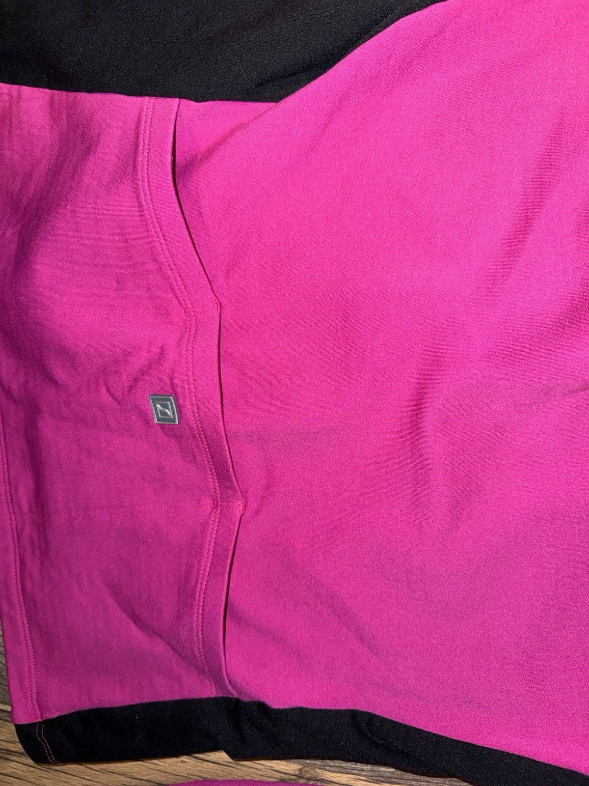 Shebeest Women’s Cycling Jersey Pink Black White Long Sleeve M 1/4 Zip Pockets
