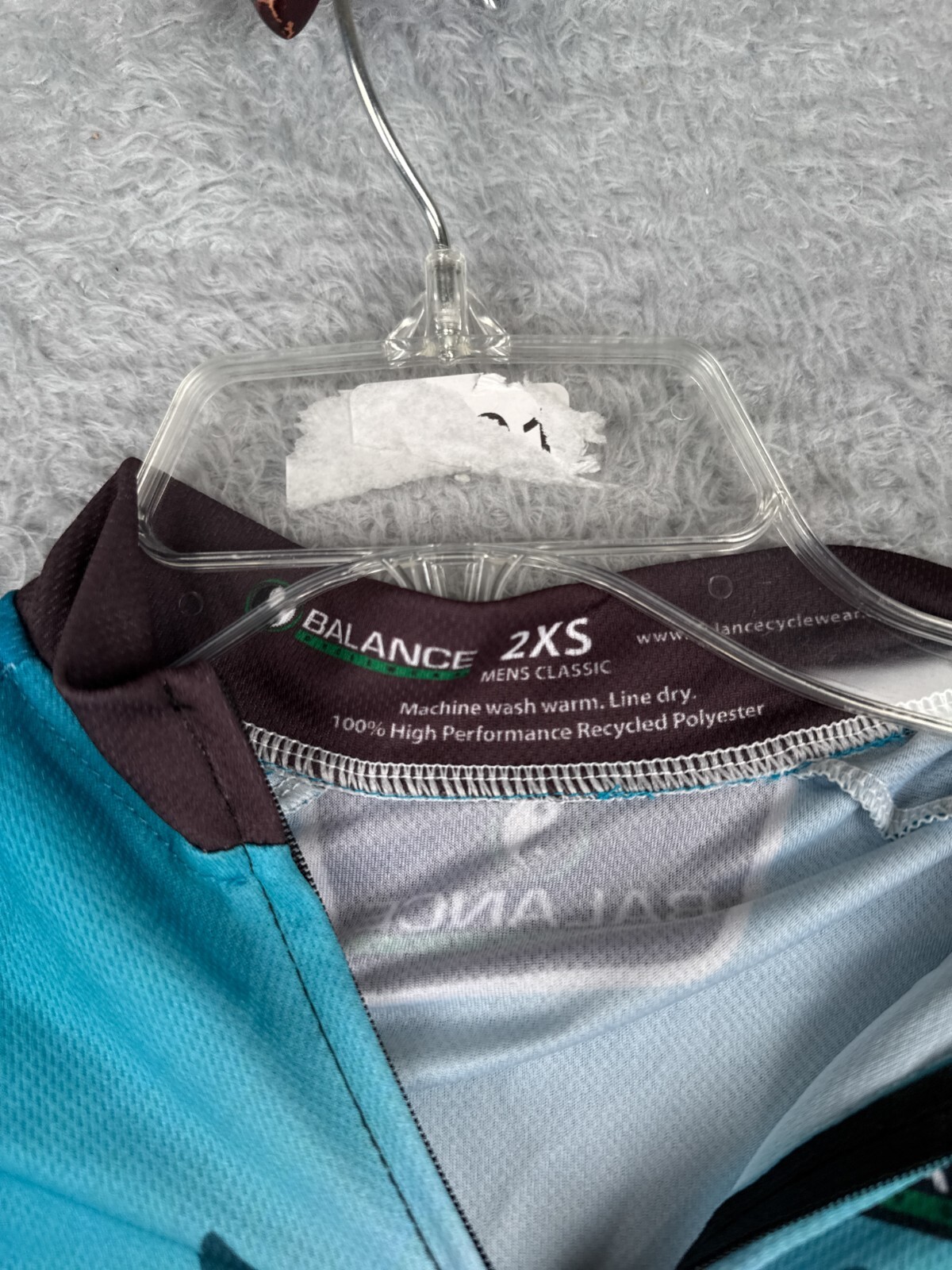 Balance Cyclewear Cycling Jersey Adult 2XS XXS Blue Brown All Pro Simi Valley